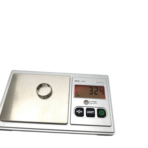 Braided Band Ring Size 6 Copper Sterling Silver Fidget Spinner Ring Vintage - Picture 6 of 6